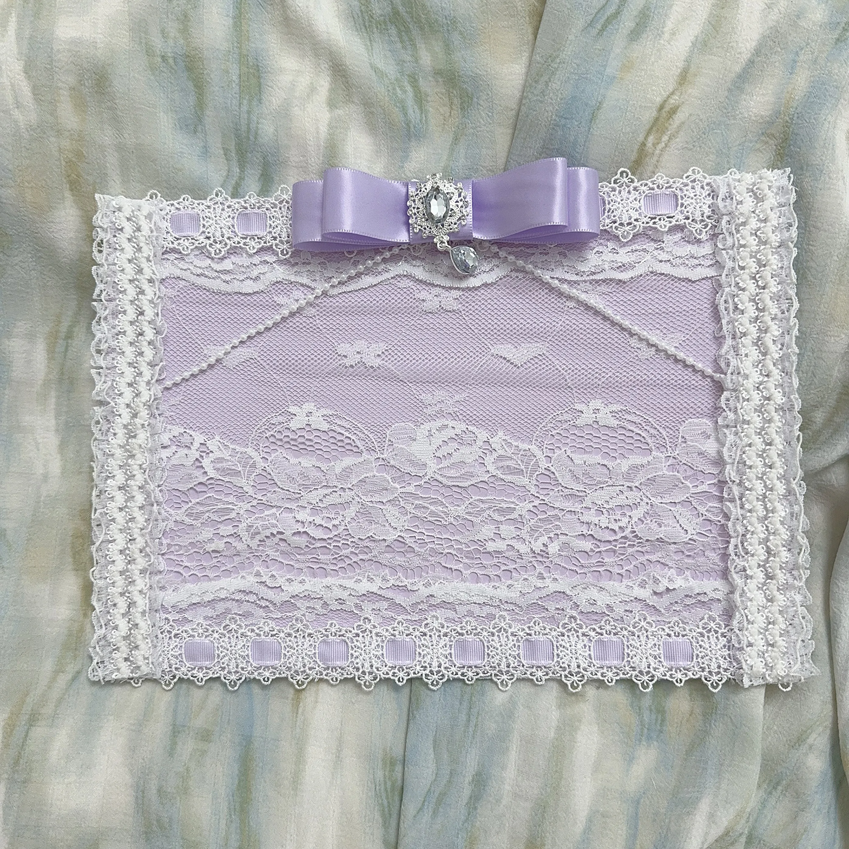 Lta Bag Accessories Finished Pain Board Ballet Style Background Board Handmade Lace Large Food Background Board Ribbon Pain