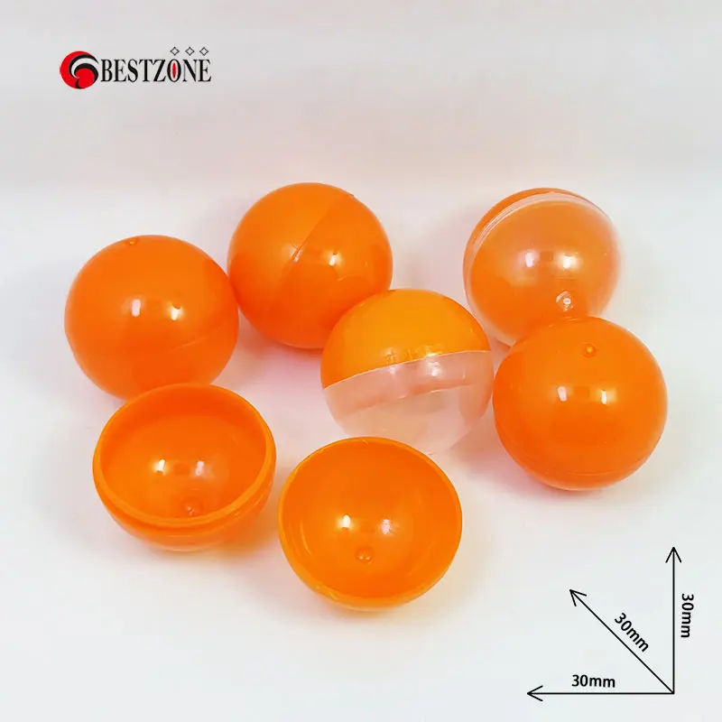 Promotion 10Pcs 1.18Inch 30MM Half Transparent Plastic Toy Capsule Surprise Ball Kids For Vending Machine Split Body Eggshell