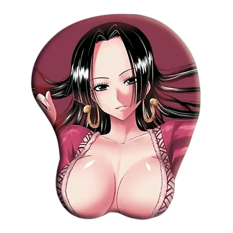 K43B New for Creative Cartoon Anime 3D Sexy Chest Silicone Mouse Pad Wrist Rest Support Mouse Pad for Desktop