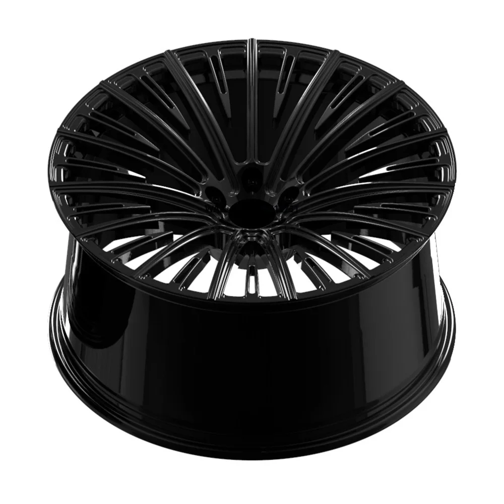 

New Forged Aluminum Alloy Wheel Hub 35mm ET Multi-Spoke Chrome Finish PCD 112-130mm for 18-22 Inch Deep Concave