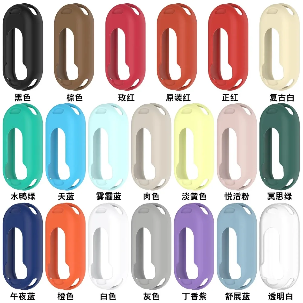 Soft Case+Silicone Strap Kit for Xiaomi Band 10 9 8 Anti-fall Protective Shell for Mi Band 10 9 8 Comfortable Wristband Correa