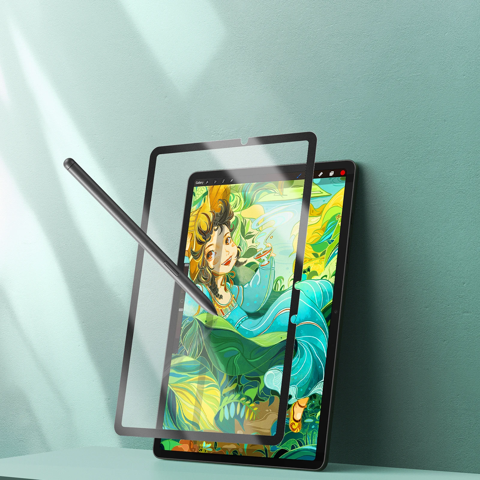 DUX DUCIS-Circular Use papel como filme para Samsung Tab S8, protetor de tela lavável e estável sem Curling Edge