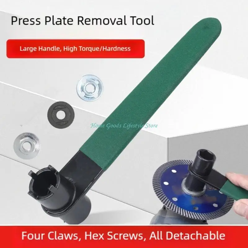 E74E Ergonomic Handle Retaining Adapter Wrench for Grinder Wrench Spanner Home Wrench Repair Tool Comfortable Grip Accessories