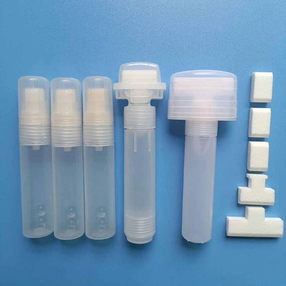 

15/30/50 мм с многоразовым наконечником, многоразовые чернила, прозрачные пластиковые бочки, трубка, пустой стержень, ручки для граффити, аксессуары для маркеров