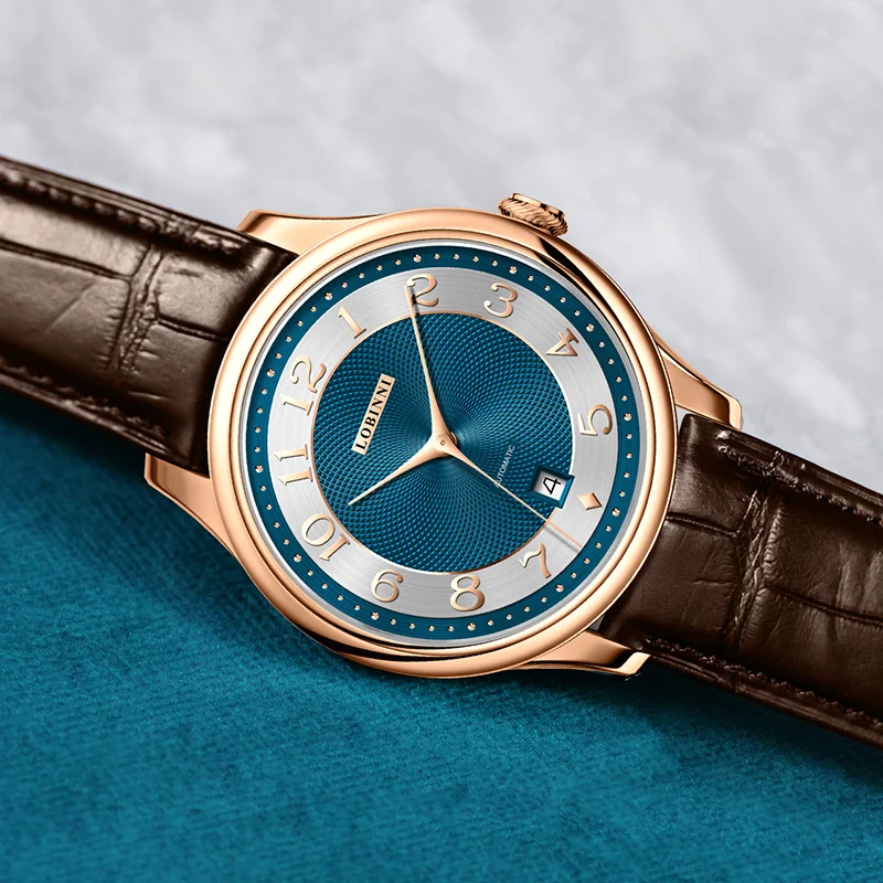 LOBINNI новые роскошные мужские деловые деловые часы MIYOTA с механизмом автоматические механические часы с сапфировым зеркалом водонепроницаемые наручные часы