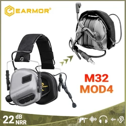 EARMOR-M32電子聴覚保護撮影用イヤーマフ、アクティブヘッドホン、耳保護、ノイズリダクション、ハンティングヘッドホン