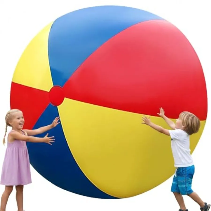 , 6.5 Ft/78 Inch/200 CM Jumbo Size, Novelty Pool Ball for Toddlers Adults, Huge Swimming Pool Ball for Games, Foldable Beach Ba