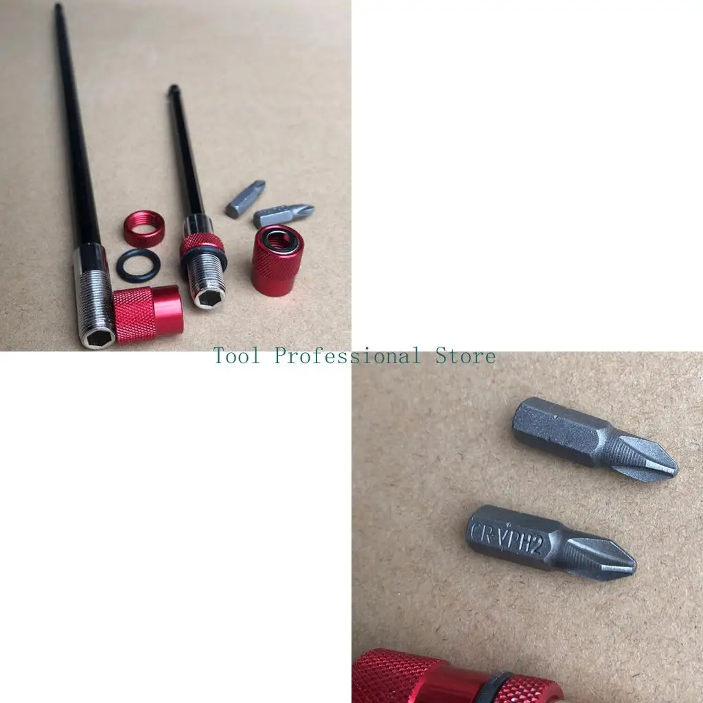 57QF Multipurpose Socket Extender Including 4 Bar And 8 Adapters For Drill Mechanics And DIY Various Tasks