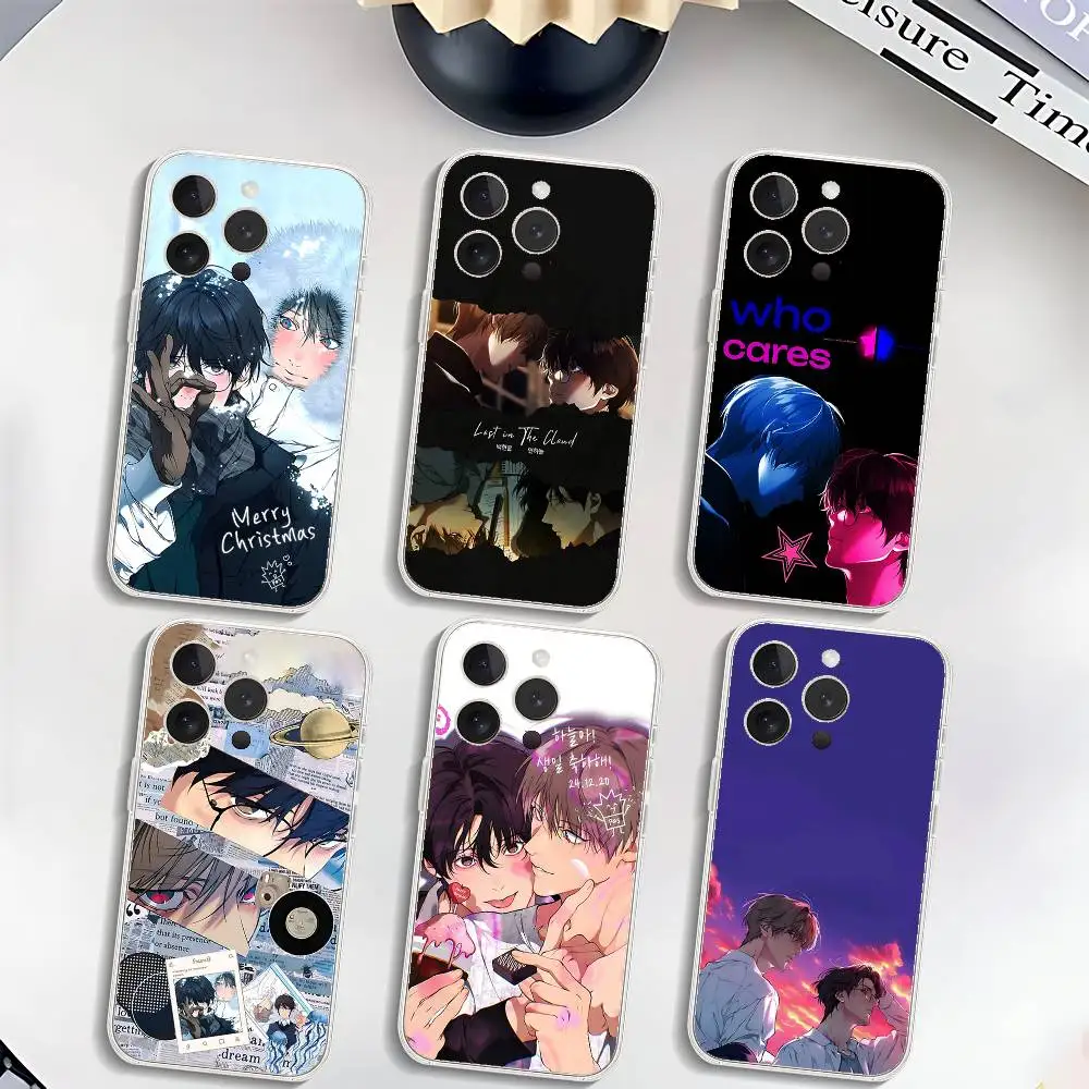 

Manhwa L-lost In The Cloud-S Cute Phone Case Luxury Soft Transparent Case For IPhone 17 16 15 14 13 12 11 Pro Max Mini Bumper C