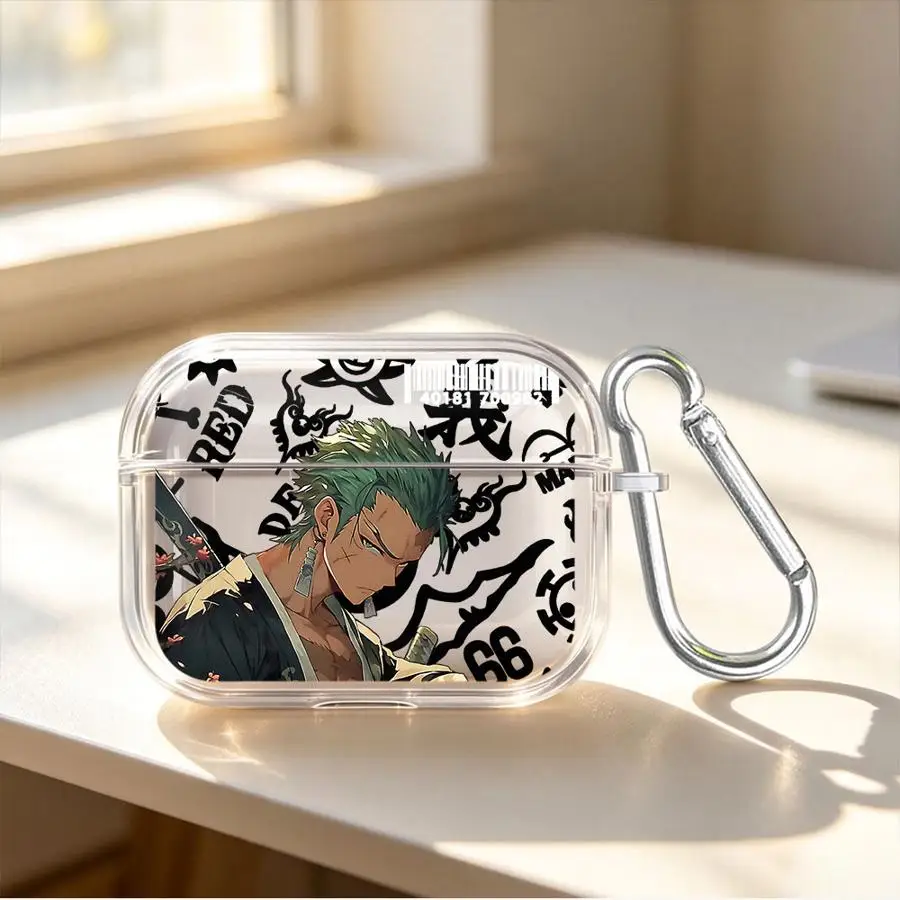 Anime Zoros Flame Clear Earphone Cases Cover Case For Airpods 5 2 4 Pro2 3 Pro Pro3 1