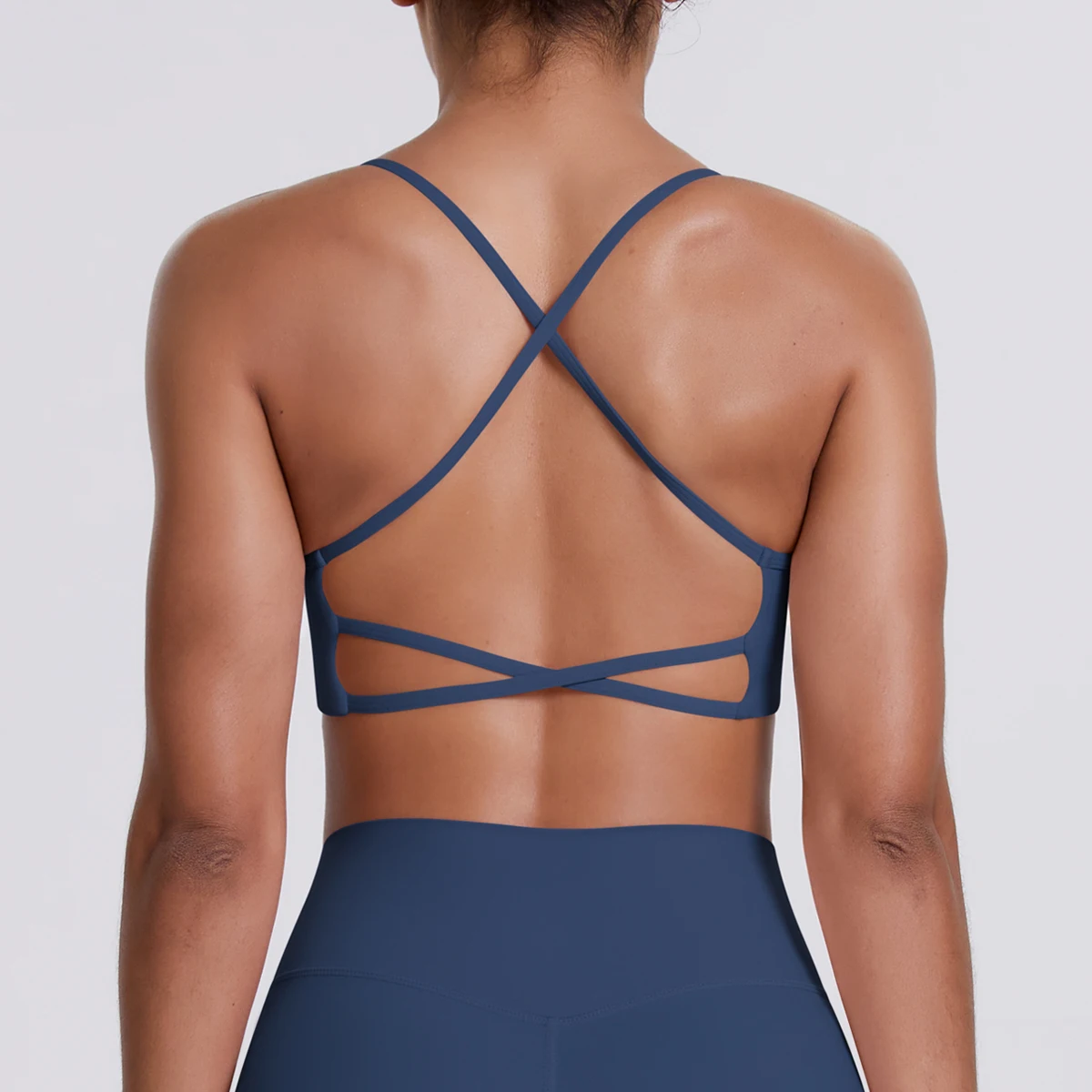 Sport-BH Nahtloses Yoga-Top Damen Fitness-Artikel Gym Active Wear Back Cross Workout Push-up Fitness Laufunterwäsche – Detail 19