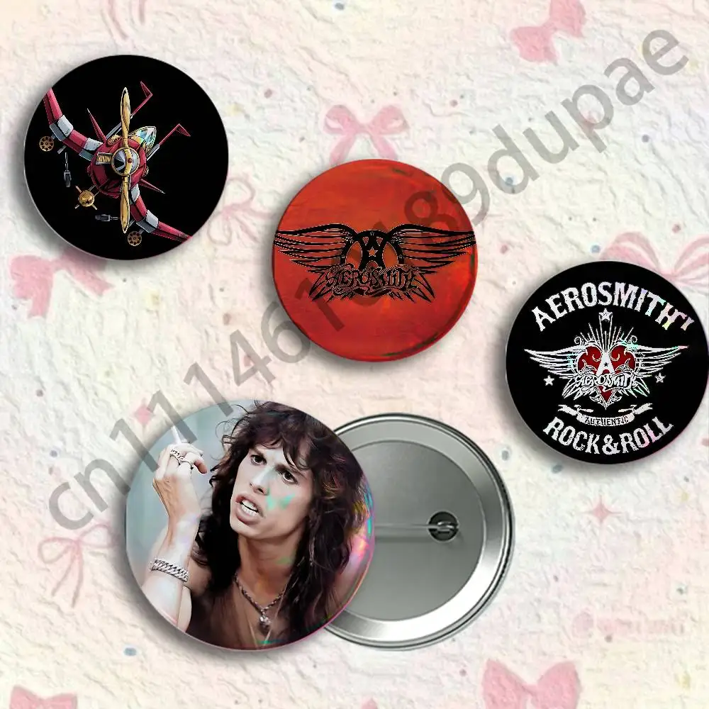 A-aerosmith Button Pin Single Pack Anime Merch for Ita Bags Badge Collectible Buttons TH