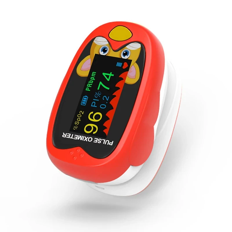 USB Pediatric Oximeter Finger Blood Oxygen Monitor for Children Pulse Oximeter OLED Digital Oximetro Home Medical