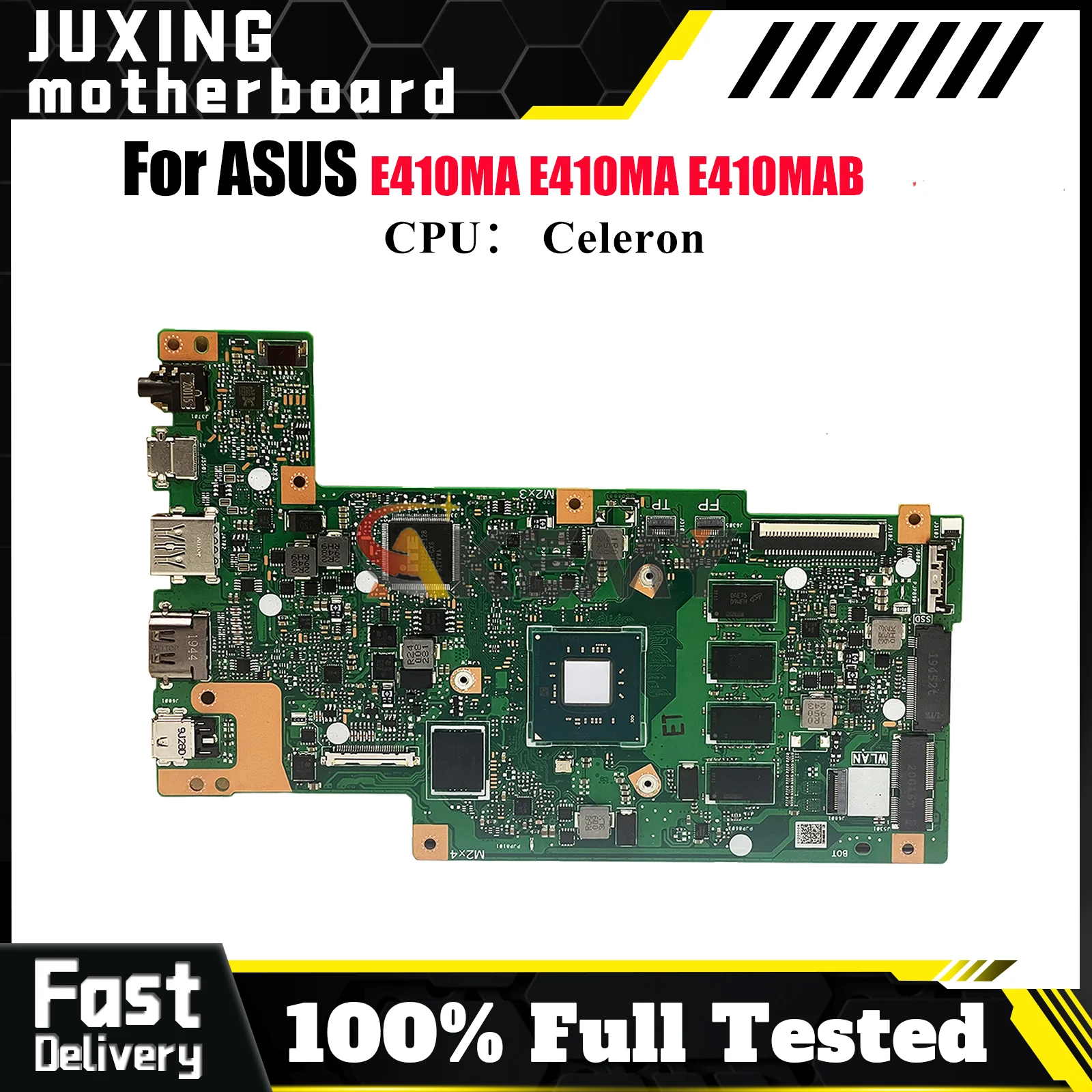 

E410MA Laptop Motherboard For ASUS EeeBook E410MA E410MAB E410M Notebook Mainboard With Celeron CPU 100% tests OK fast shipping
