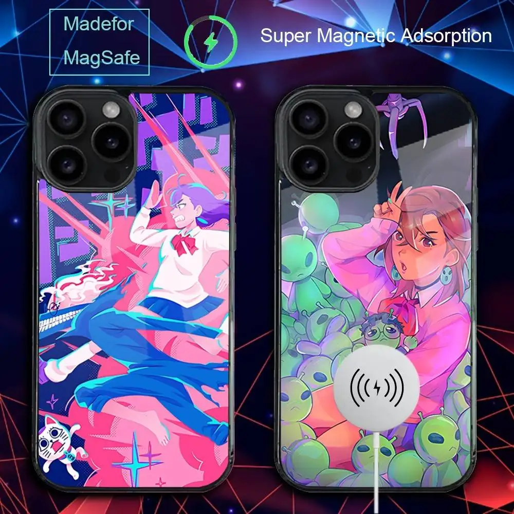 

Чехол для телефона Anime M-Momo Ayase для iPhone 17,16,15,14,13,12,11,Pro,Max,Plus,Mini,SE4,E с магнитной беспроводной зарядкой Magsafe
