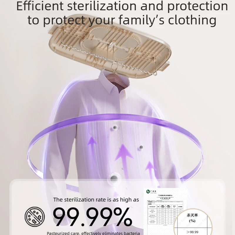 Foldable Portable Clothes Dryer, Large Capacity Warm Air Machine with Precise Temperature Control for Home Travel Laundry Use