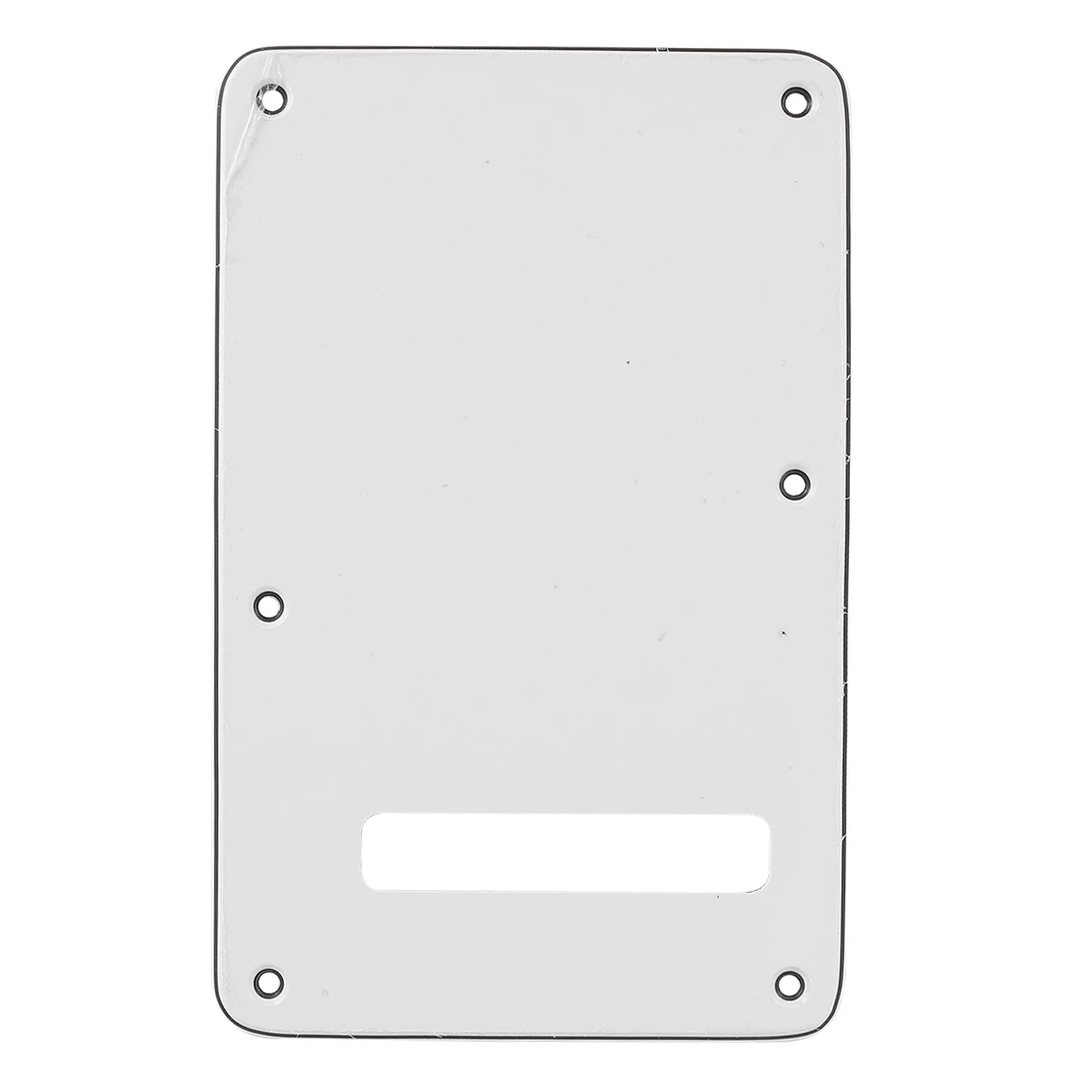 

6 Hole Backplate Anti-Scratch Electric Back For St Beveled Edge 6 Oval Holes White High Quality Durable Guitar Cavity Cover