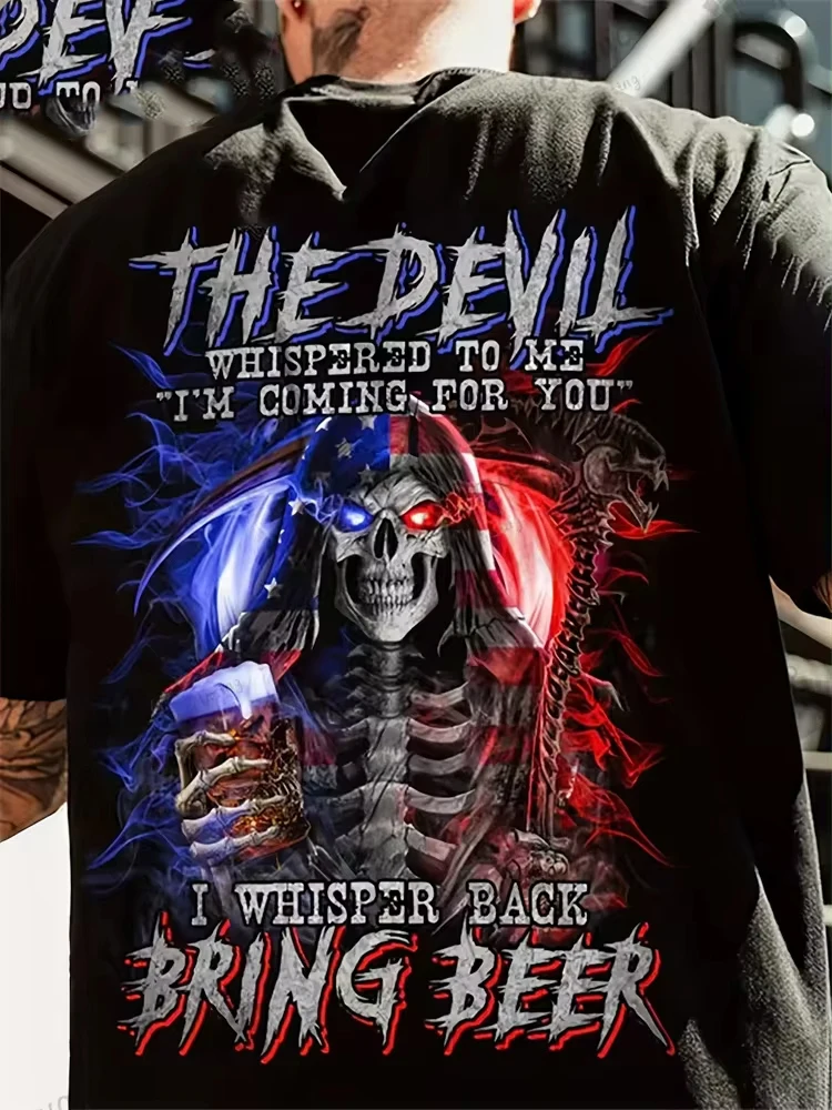 

American High Street Hip-Hop Harajuku Short Sleeved T-shirt For Men Round Neck Loose Fit Breathable Sweat Wicking Sweatshirt