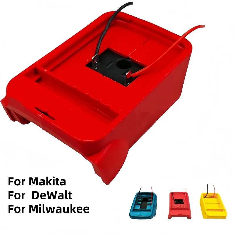 

DIY Adapter Battery Connector Charging Head Shell for Makita forDeWalt for Milwaukee 18-20V Li-ion Battery Holder Base Tool