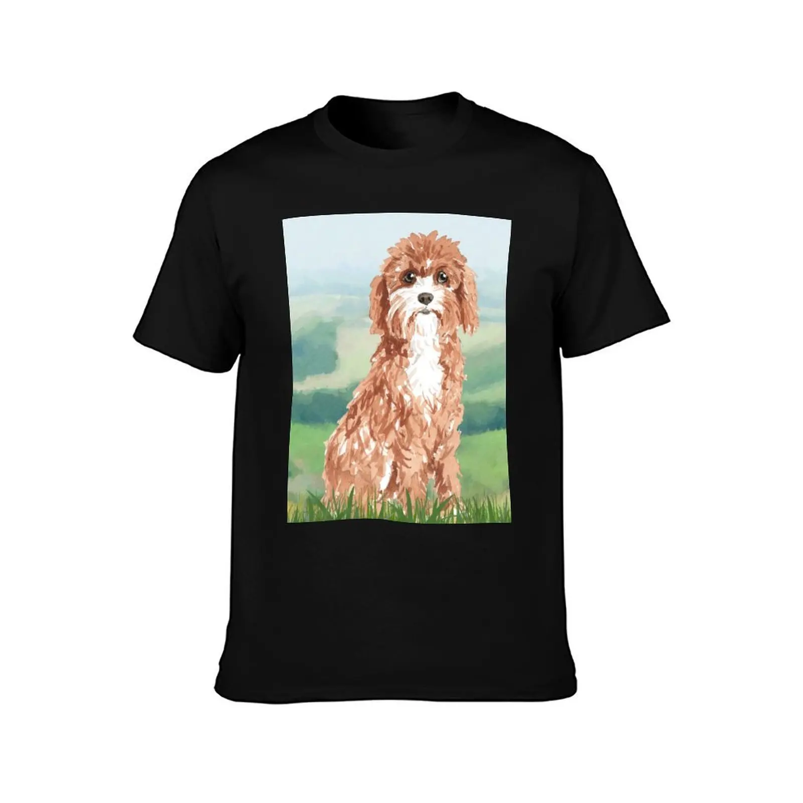Cavapoo T-Shirt Classic Crew Neck Cotton T-Shirt