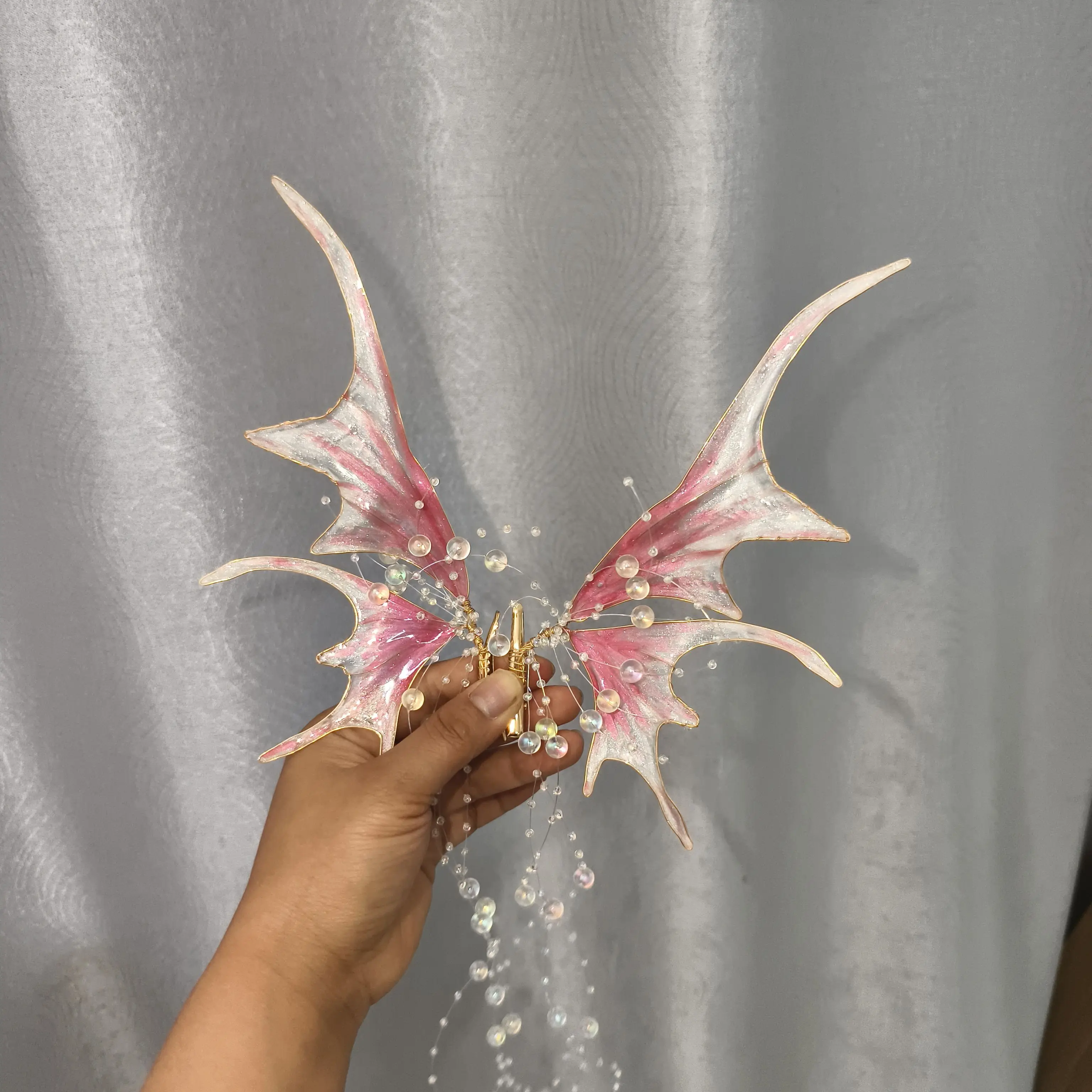 

2025 New Mermaid Princess Tassel Ear Hanging Super Fairy Fairy Hanfu Hair Accessories Antique Liquid Flower Earrings Accessoris