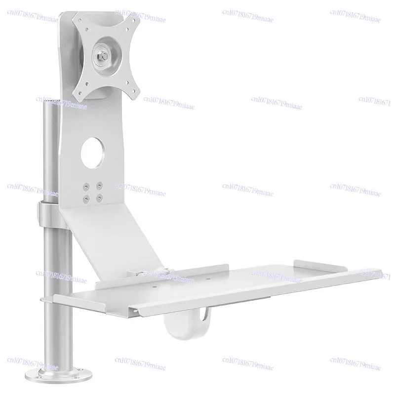 Industrial aluminum alloy foldable computer monitor bracket mouse box keyboard integrated hanger bracket