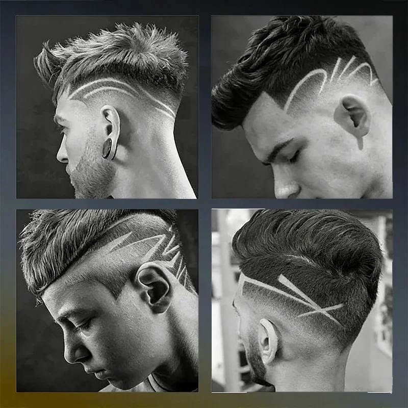 Kemei Original Haarschneidemaschinen-Set für Herren, elektrischer Rasierer, kabelloser Haartrimmer, professionelle Haarschneidemaschine, KM-709A, KM-TX10-Set – Detail 3