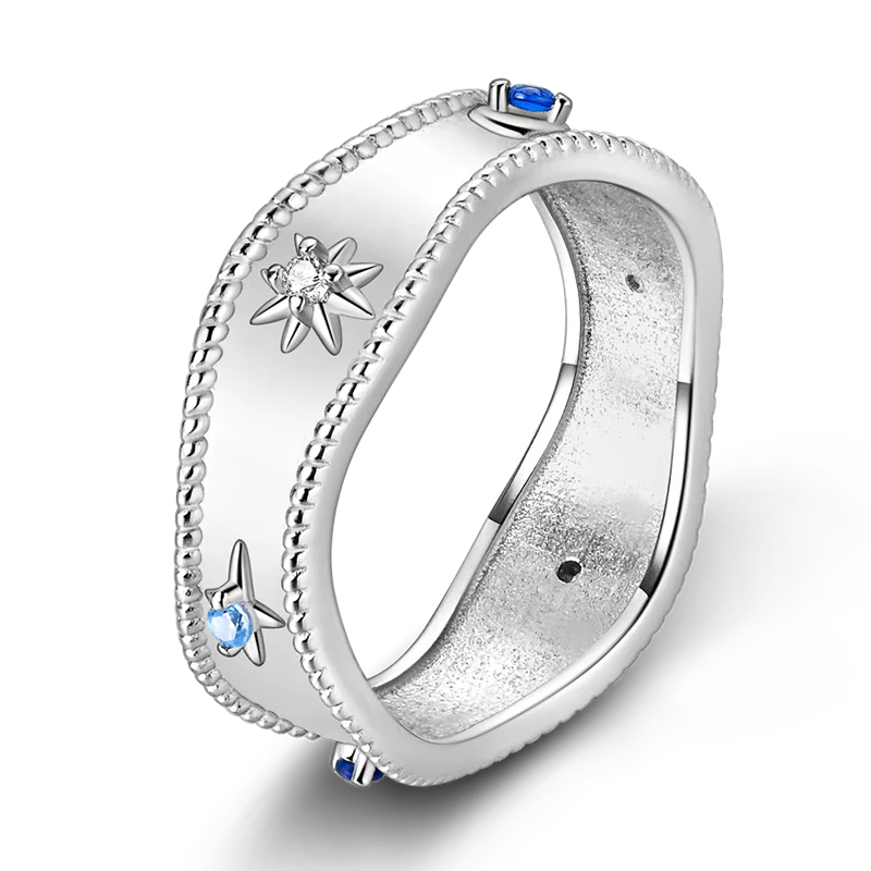 Women's 925 Sterling Silver Zircon Wedding Ring