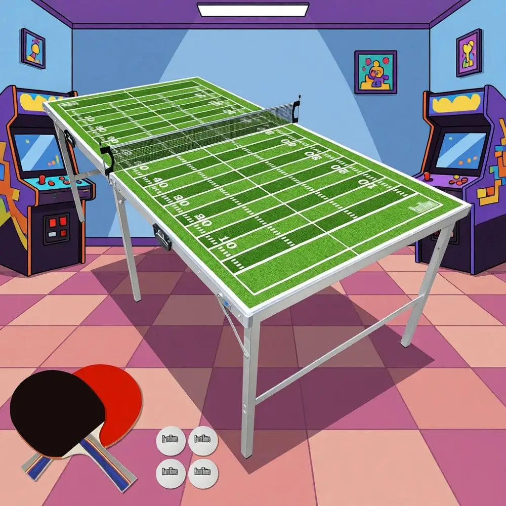 

XMSJPartyLie 6 T X 3 T Ping Pong Tennis | -Size Portable Olding Indoor Outdoor Ping Pong Tennis W/Option