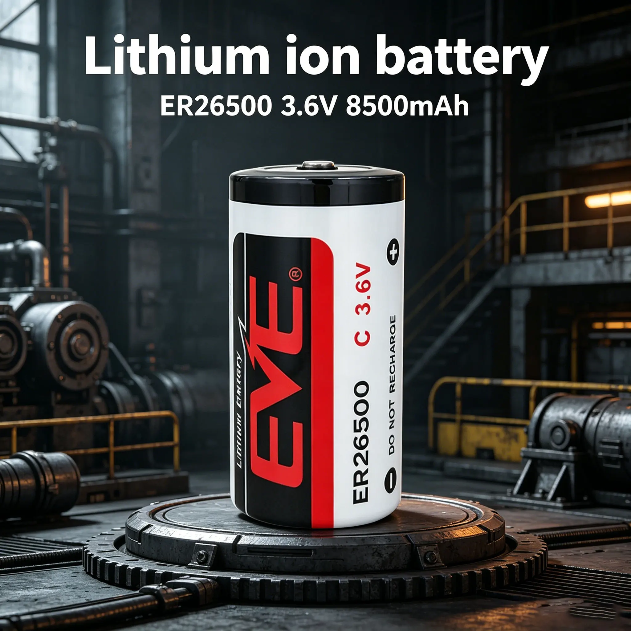 EVE ER26500 Lithium Ion Battery 3.6V Intelligent Water Meter, Gas Meter, Heat Meter, Flow Meter, Industrial Control Server No.2