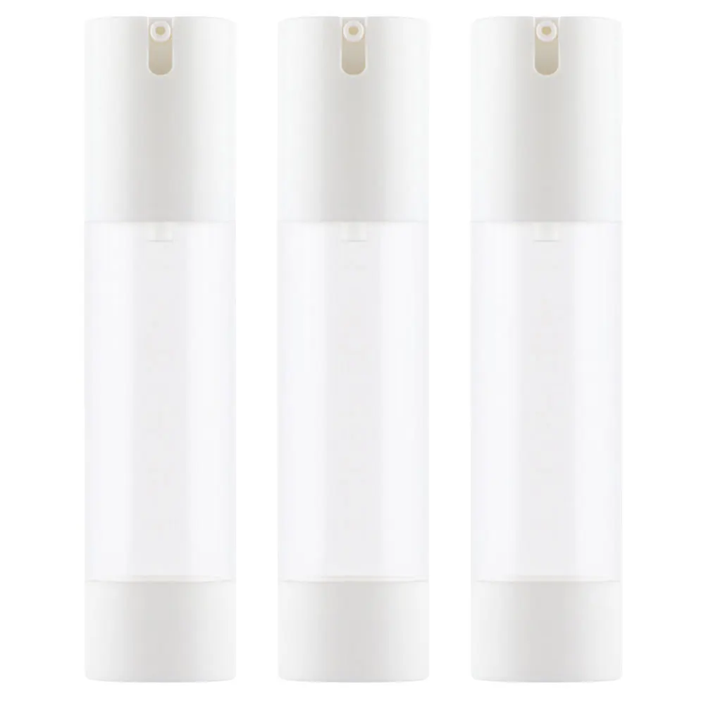 

3pcs 30ml Frosted Vacuum Bottles Leakproof Travel Toiletry Containers Portable Cosmetics Skincare Subdivision Storage