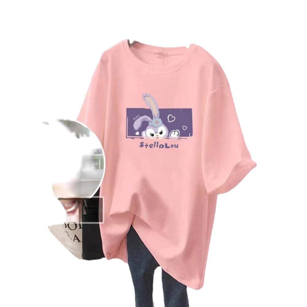 Maternity Vintage Oversized Short Sleeve Tshirt pregnancy Women Hip Hop T-shirt Streetwear Lady Clothes Loose Tee Printing Top