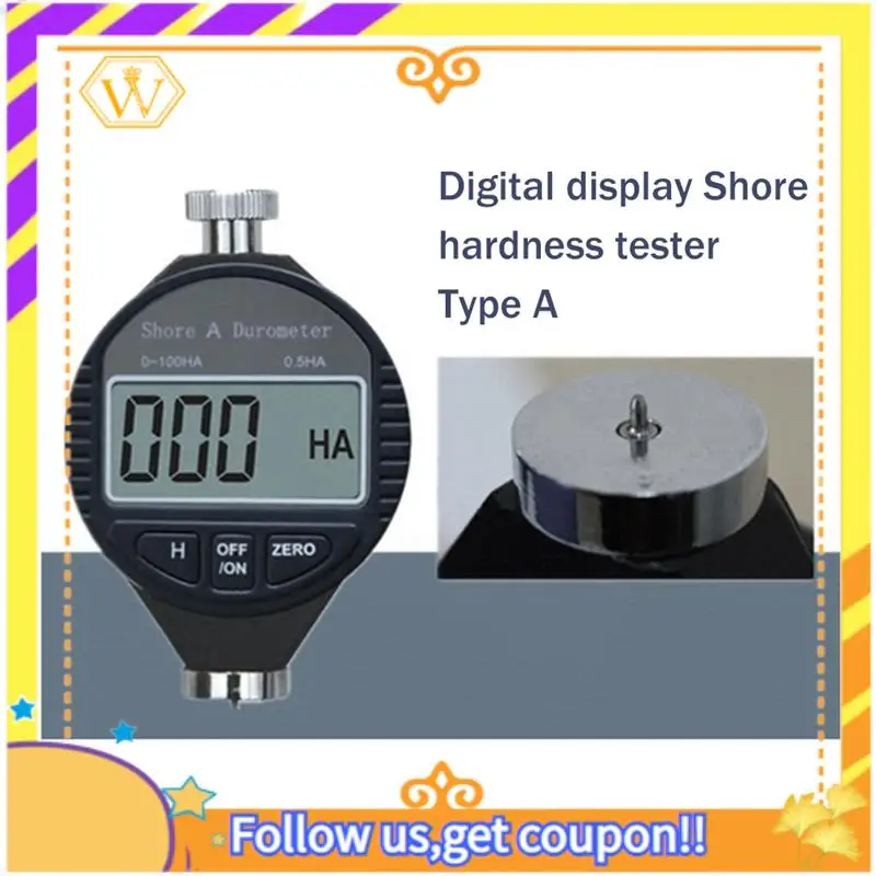 Latest-Digital Shore Hardness Tester Sauer Meter For Measuring The Hardness Of Rubber/Silicone/Tires/Plastics/Foam-Type A