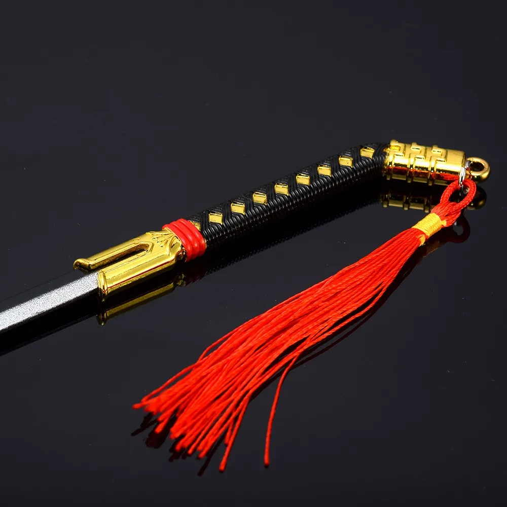 26cm Bleach Anime Replica Zanpakuto with Tassels Benihime Sword Model Kisuke Urahara 1:6 Action Figure Accessory Decoration Toys