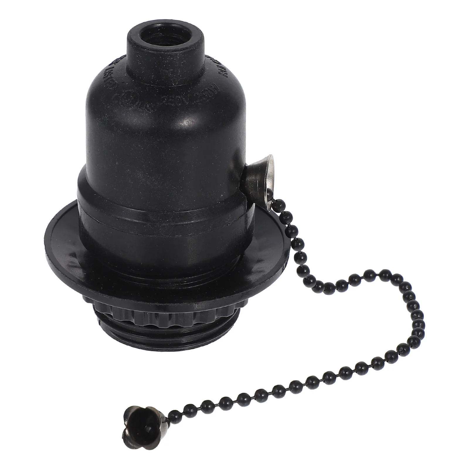 

Black Pull Chain Switch Lamp Socket Base Universal Bulb Holder Adapter For Table Lamp Ceiling Light Repair Kit Garage Basement
