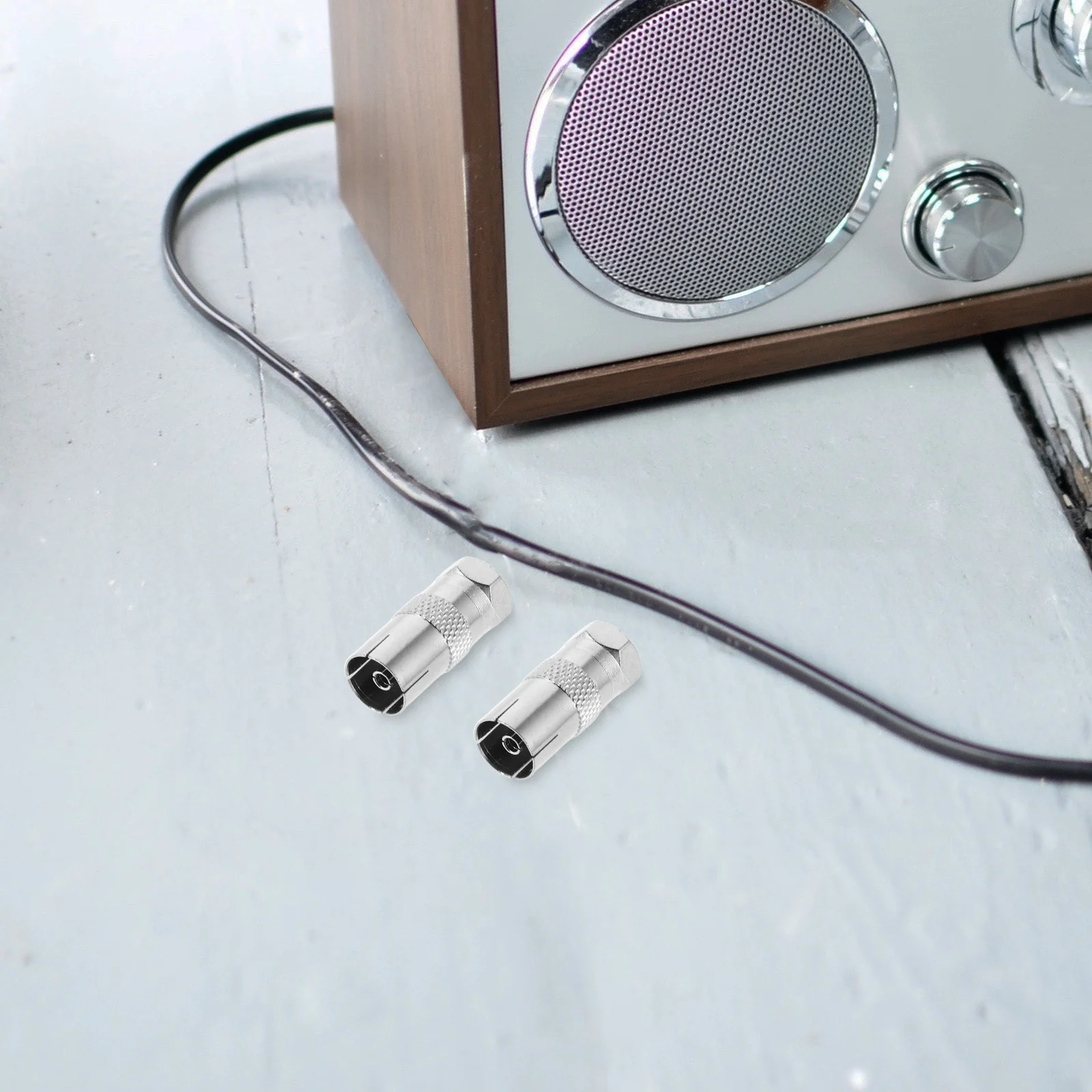 

16Pcs Satellite Cable Connectors F Male to Female Nickel-Plated Zinc Alloy Low Signal Loss for Antenna Internet