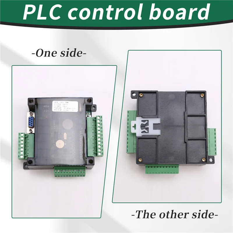 A99E-FX3U 14MR 6AD 2DA RS485 8 entradas 6 salidas de relé 6 entradas analógicas 2 salidas analógicas (0-10 V) Placa controladora PLC
