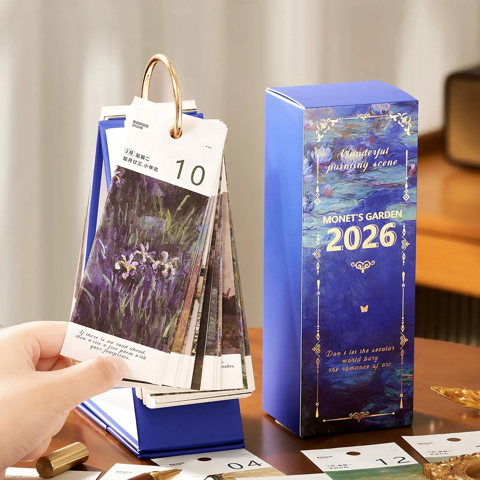 

Настольный календарь 2026, планировщик картины маслом, стоячий календарь для семьи, школы, класса, рабочего места, кухни, кабинета, квартиры