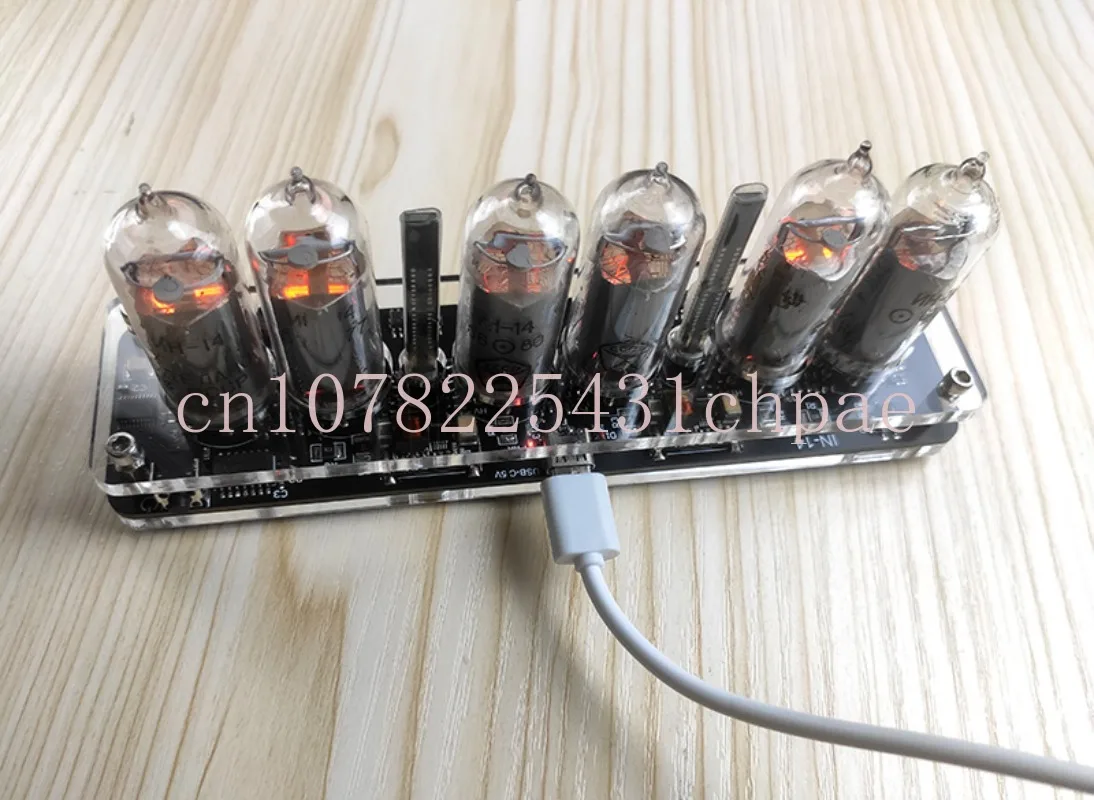 6-bit IN-14 glow tube clock IN14 nixie clock