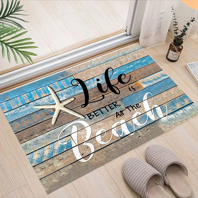 

VIKAMA Katong Welcome Doormat Indoor And Outdoor Anti-Fouling Doormat Living Room Decor Carpet Bedroom Comfort Foot Mat