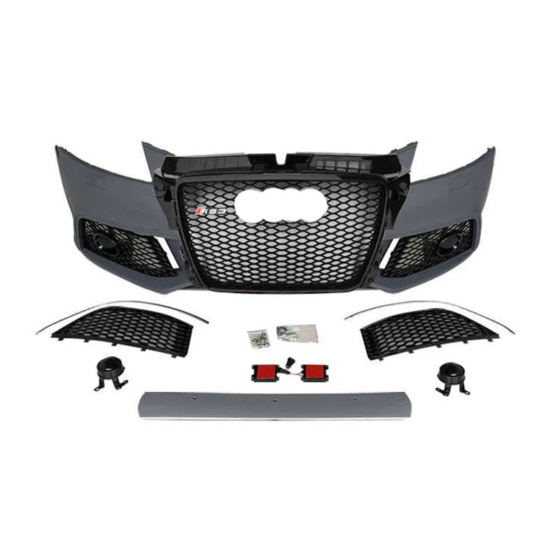 Pare-chocs avant avec grille, kit carrosserie de style RS3, lifting, A3, S3, 8P, 2009, 2010, 2012, 2013