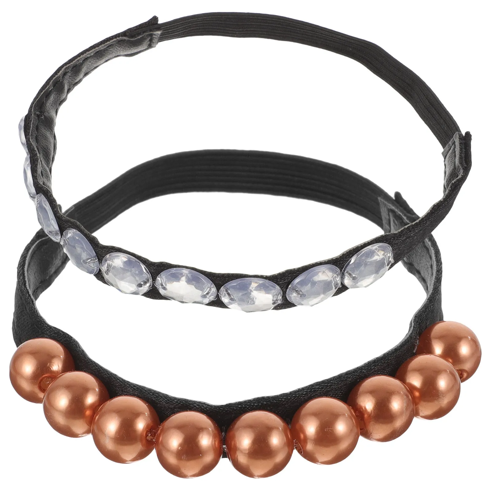 قطعتان من أحزمة الأحذية المرنة اللؤلؤية وأشرطة الكعب البديلة المضادة للانزلاق والكعب العالي الآمنة الناعمة القابلة للتمدد لراحة النساء