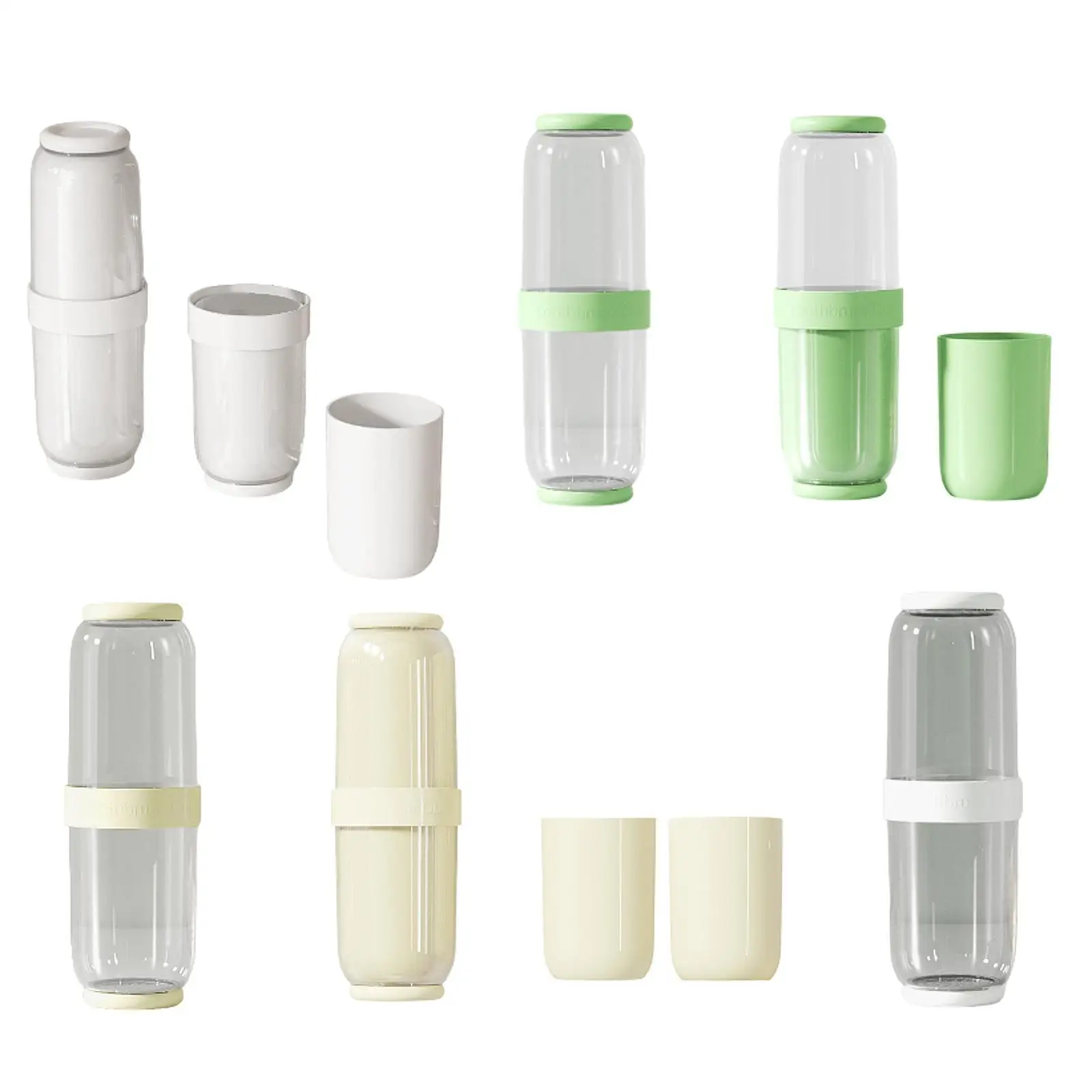 Travel Toothbrush Cup Case Mouthwash Cup Storage Container Travel Toothbrush Cup for Bathroom Business Trip Camping Travel