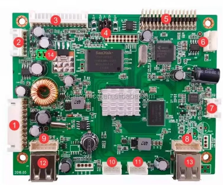 Placa de publicidad LCD de T10-USB-1.1, soporte de panel lcd con 1920x1080