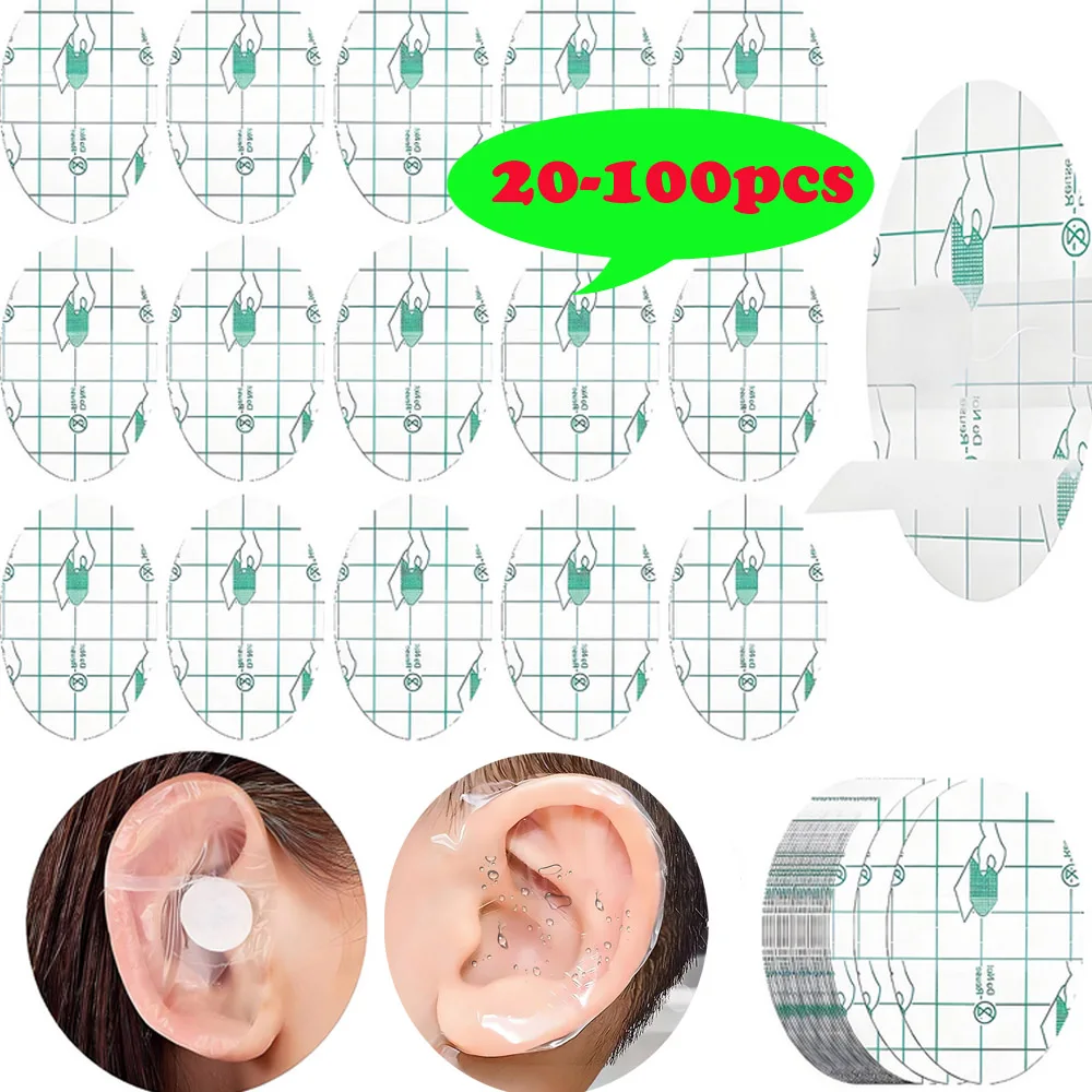 

20-100pcs Waterproof Ear Protector For Baby Kid Adult Swimming Cover Caps Disposable Ear Stickers Swimming Cover Ear Paste