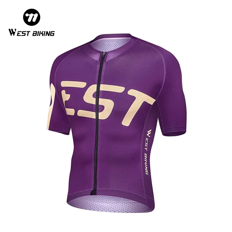 

WEST BIKING велосипедный трикотаж для мужчин и женщин, летние топы для гонок на велосипеде, короткая дышащая быстросохнущая рубашка для мотоциклетного оборудования