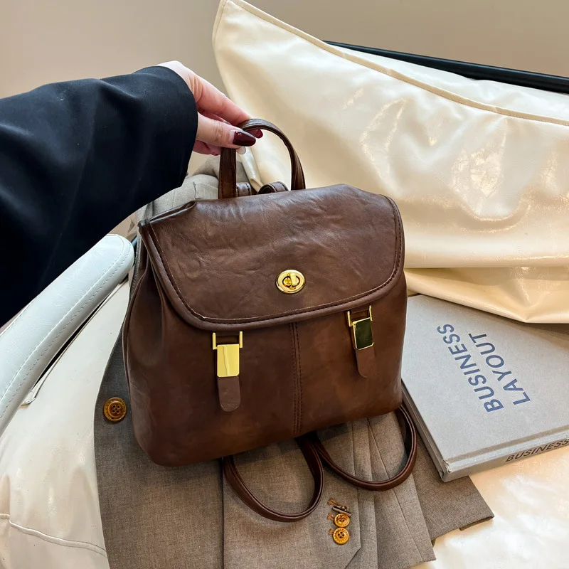 New Fashionable Travel Casual Versatile Large-Capacity Backpack and Handbag