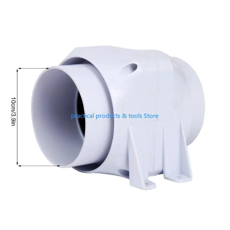 77JB مروحة أنبوبية مقاس 4 بوصة لاستخلاص الهواء الفعال لجهاز تهوية دوران الهواء في الحمام