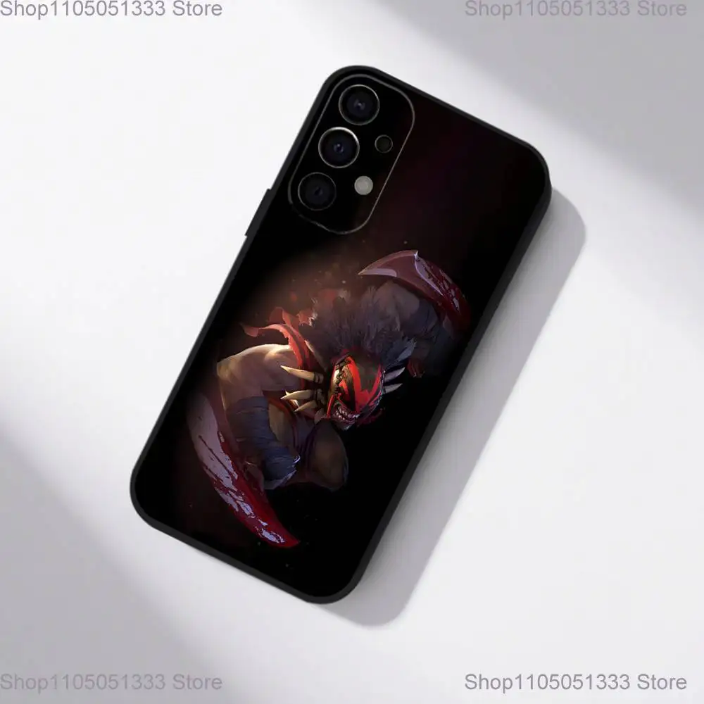 حافظة هاتف D-Dota 2 الرائعة لهاتف سامسونج S25، S24، S21، S22، S23، S30، Ultra، S20، Plus، Fe، Lite، 5G غطاء أسود