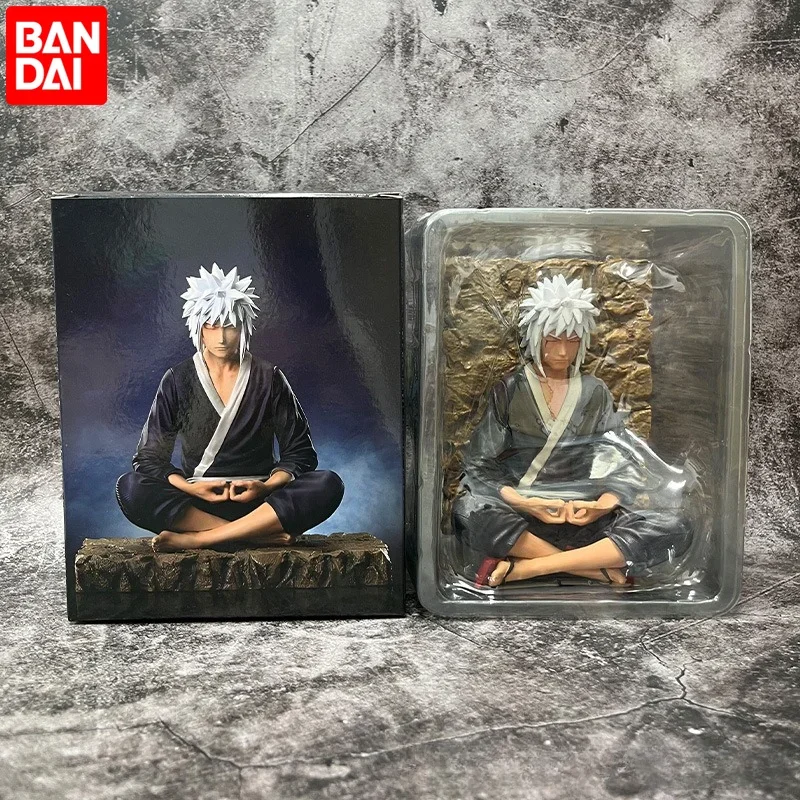 Jiraiya Naruto Figure 17cm ​Anime Peripheral Mode Jiraiya Figure Meditate Gk Statue Collection Statue Model Kids Gifts Toys Doll